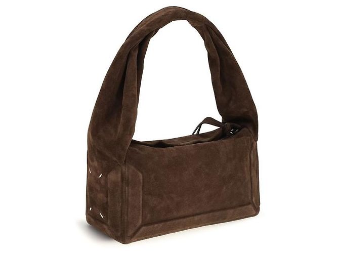 Maison Martin Margiela Borsa Bos Taurus in pelle di vitello marrone - vista 3