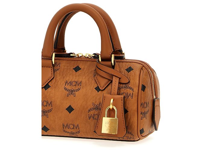 MCM Borsa in polietilene marrone - vista 3
