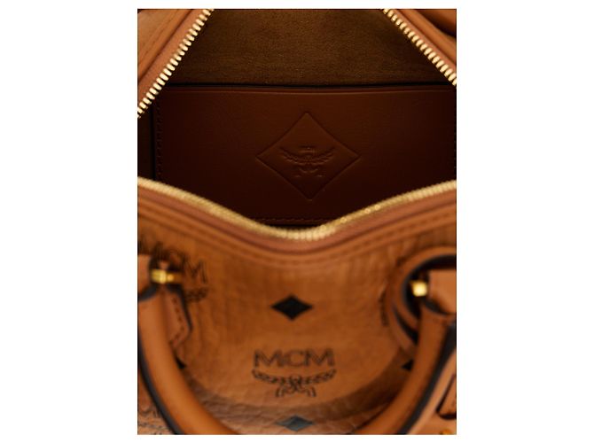 MCM Borsa in polietilene marrone - vista 4