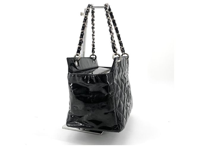 Chanel Borsa a spalla quadrata verniciata - vista 4