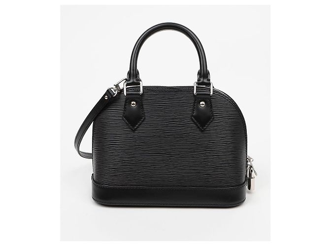 Louis Vuitton Borsa a mano e a tracolla Alma BB in pelle Epi Nero - vista 4