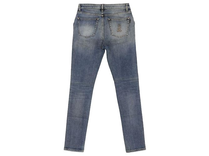 Autre Marque Pantalones de denim azul SAINT LAURENT de algodón - vista 2