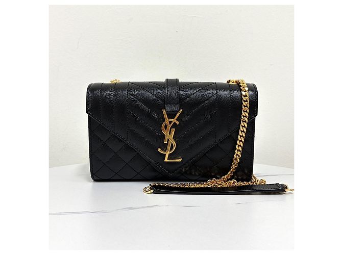 Autre Marque Borsa a Spalla con Catena a Busta Borsa Crossbody Nera - vista 6
