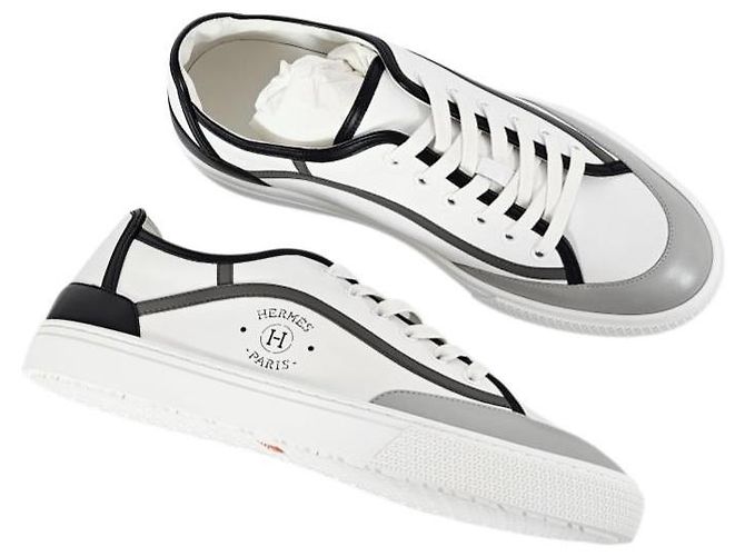 Hermès Sneakers Uomo Scarpe Sportive Multicolor White - vista 10