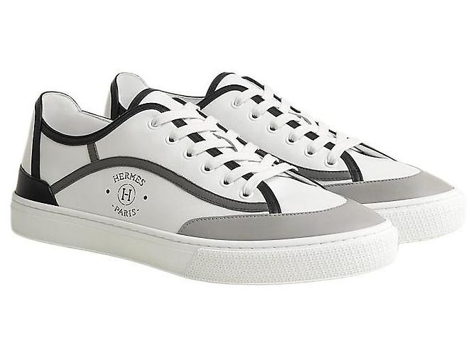 Hermès Sneakers Uomo Scarpe Sportive Multicolor White - vista 2