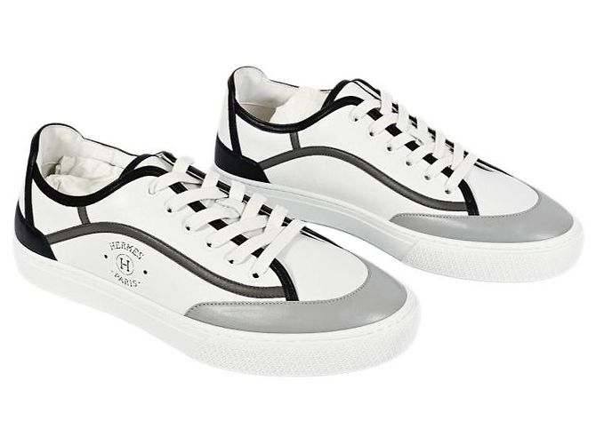 Hermès Sneakers Uomo Scarpe Sportive Multicolor White - vista 8