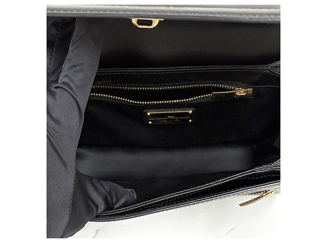 Salvatore Ferragamo Borsa a Tracolla e a Mano Celie Top Handle Shoulder Bag Crossbody Black - vista 13