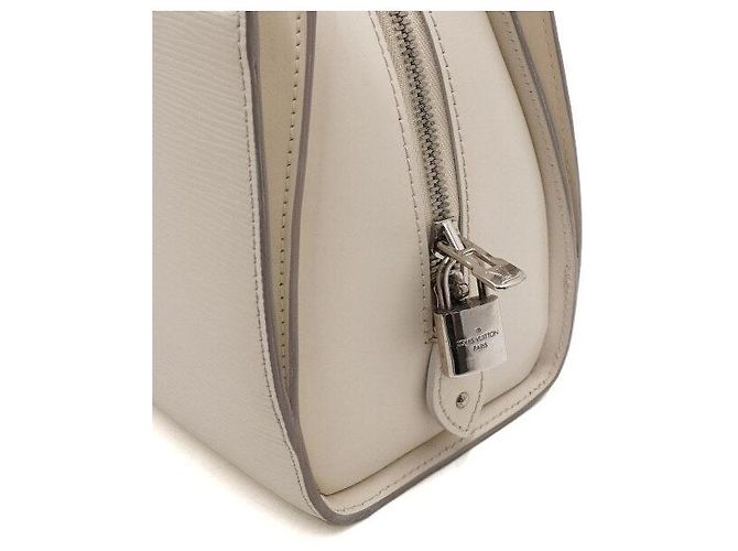 Louis Vuitton Pongee PM Shopper Tasche Weiß Leder - Ansicht 13