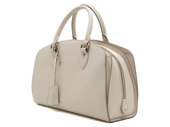 Louis Vuitton Pongee PM Shopper Tasche Weiß Leder - Ansicht 2