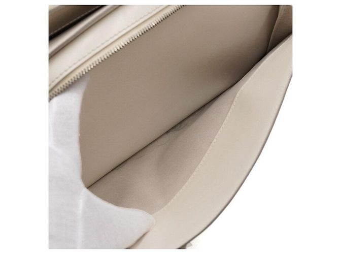 Louis Vuitton Pongee PM Shopper Tasche Weiß Leder - Ansicht 7