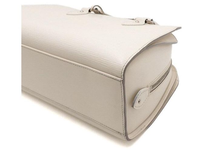 Louis Vuitton Pongee PM Shopper Tasche Weiß Leder - Ansicht 9