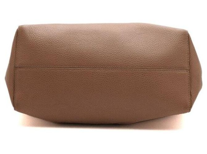Gucci Borsa a Tracolla Shopper Swing Medium in Pelle Beige - vista 6