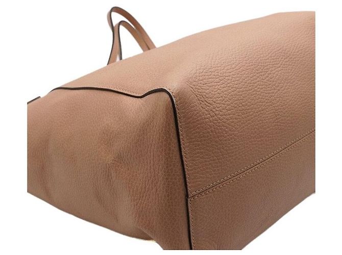 Gucci Borsa a Tracolla Shopper Swing Medium in Pelle Beige - vista 7