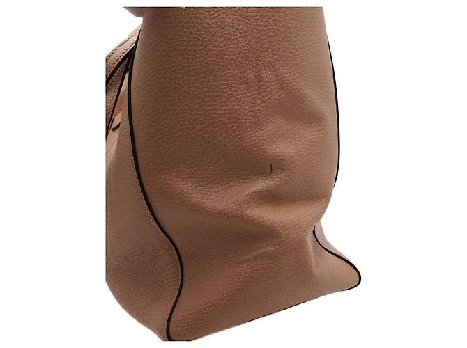 Gucci Borsa a Tracolla Shopper Swing Medium in Pelle Beige - vista 8