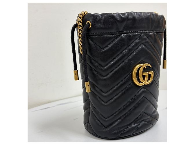 Gucci Mini Borsa Secchiello Nera - vista 9