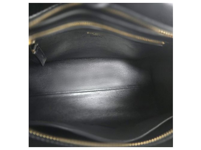 Autre Marque Borsa a spalla Monogram Cabas in pelle di vitello Gold Small Nera - vista 9