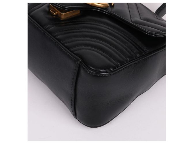Gucci Mini Borsa Top Handle GG Marmont Matelassé - vista 11