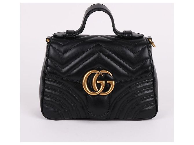 Gucci Mini Borsa Top Handle GG Marmont Matelassé - vista 2