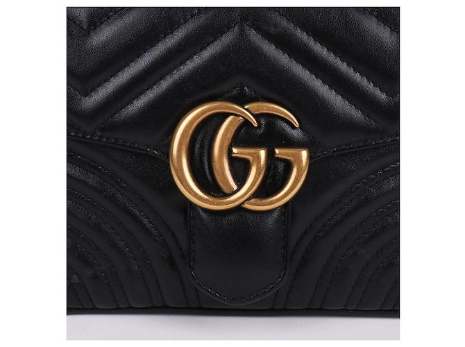 Gucci Mini Borsa Top Handle GG Marmont Matelassé - vista 3