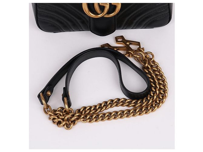 Gucci Mini Borsa Top Handle GG Marmont Matelassé - vista 8