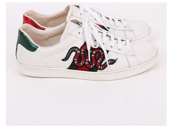 Gucci Sneakers Ace Logo Serpente - vista 6