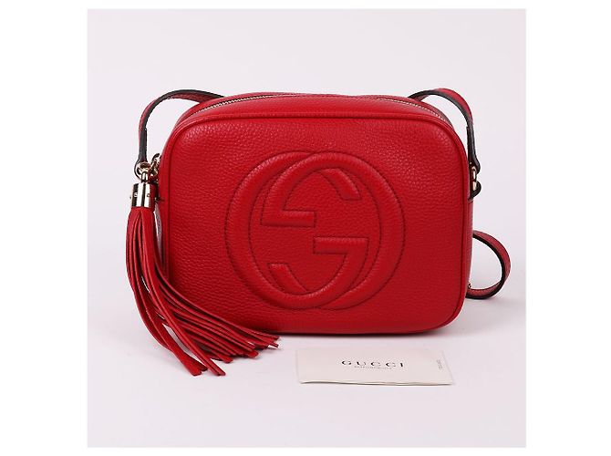 Gucci Borsa Soho Mini Disco Rossa - vista 11
