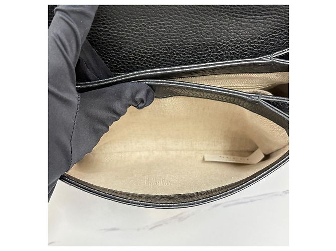 Gucci Interlocking Top Handle Tote Bag Schultertasche Schwarz - Ansicht 13