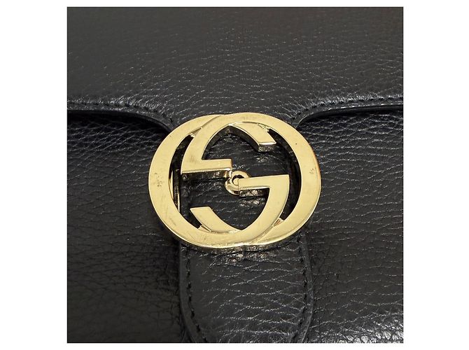 Gucci Interlocking Top Handle Tote Bag Schultertasche Schwarz - Ansicht 8