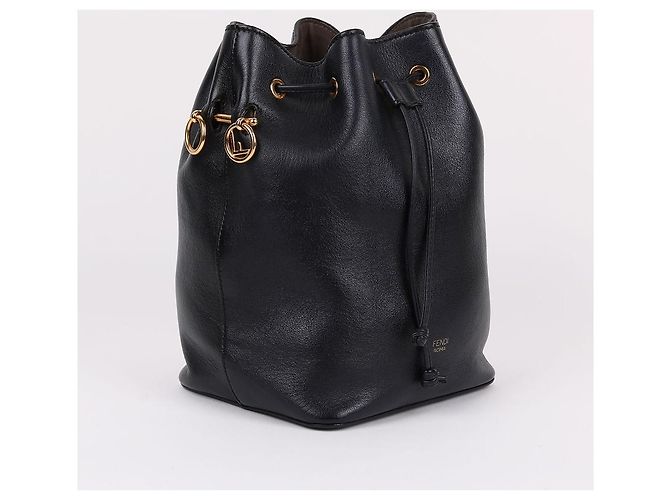Fendi Borsa a secchiello Montrejo Small Nera - vista 4