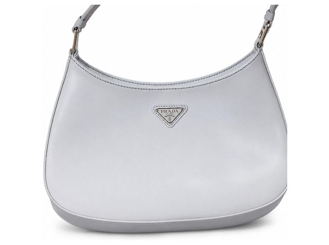Prada Borsa a tracolla Cleo in pelle spazzolata Cornflower - vista 3