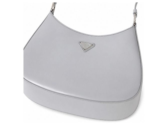 Prada Borsa a tracolla Cleo in pelle spazzolata Cornflower - vista 4