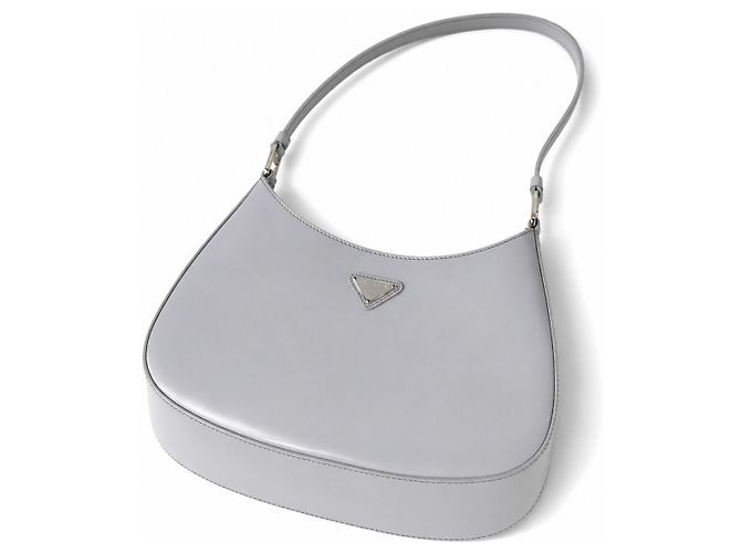 Prada Borsa a tracolla Cleo in pelle spazzolata Cornflower - vista 5