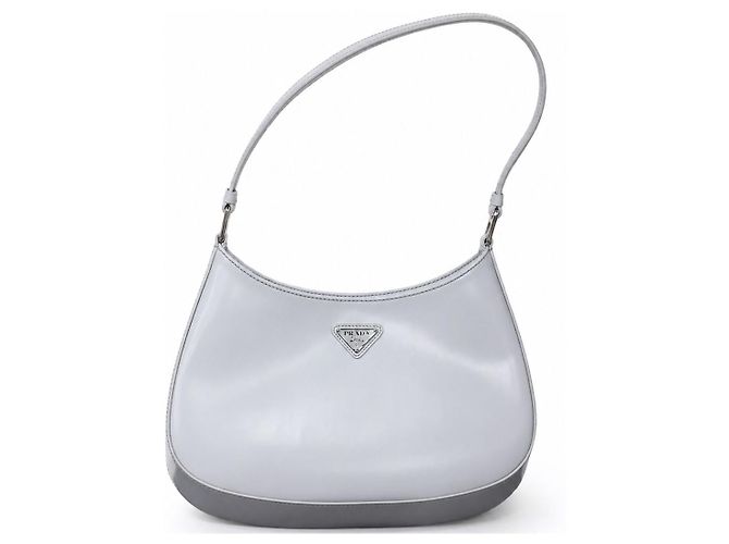 Prada Borsa a tracolla Cleo in pelle spazzolata Cornflower - vista 6
