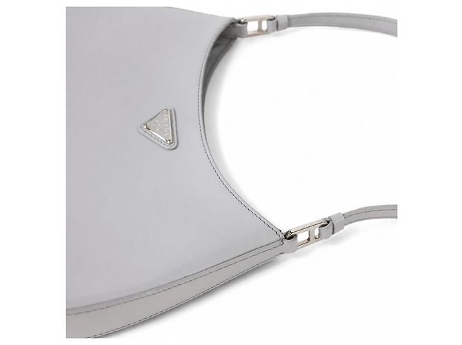 Prada Borsa a tracolla Cleo in pelle spazzolata Cornflower - vista 8