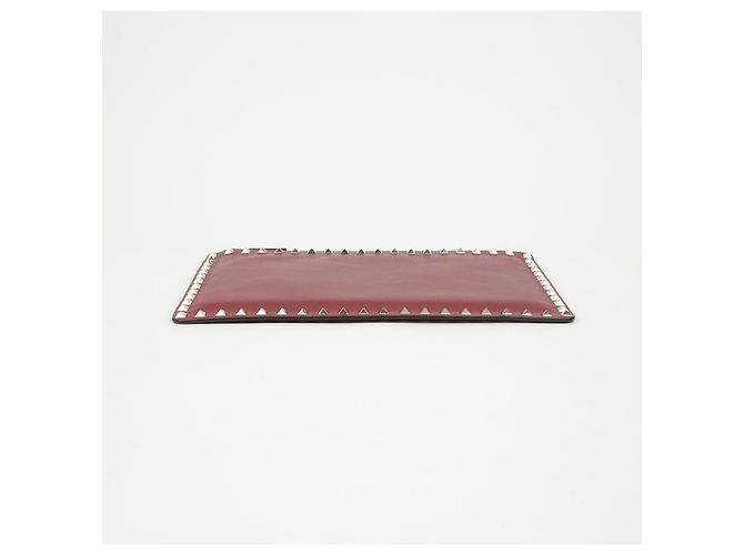 Clutch Rockstud Valentino Marrone Pelle - vista 6
