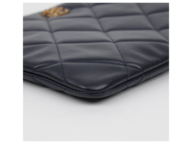 Clutch Chanel Large Marrone In Agnello - vista 8