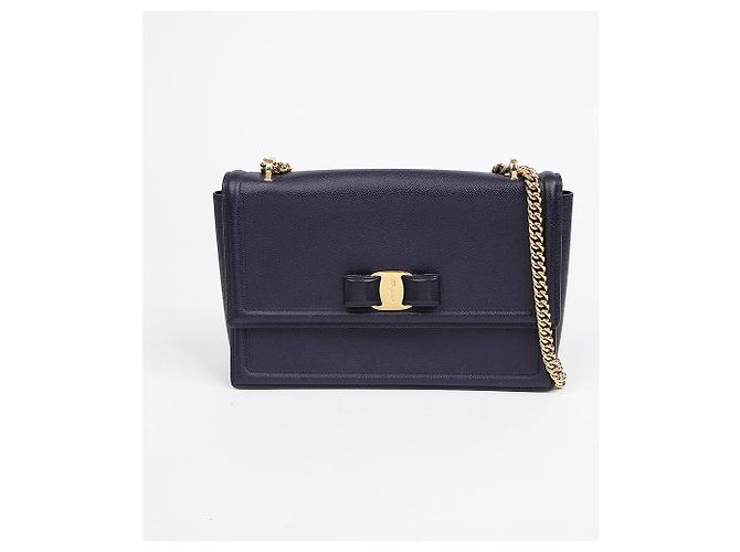 Salvatore Ferragamo Borsa a tracolla con catena Medium - vista 2