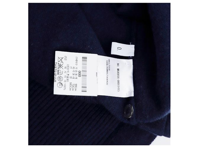 Thom Browne Kaschmir-Strickpullover mit Rundhalsausschnitt diagonal Navy - Ansicht 13