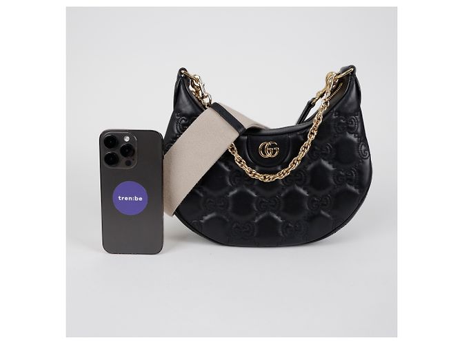 Gucci Borsa a spalla piccola Matelassé Nera - vista 7
