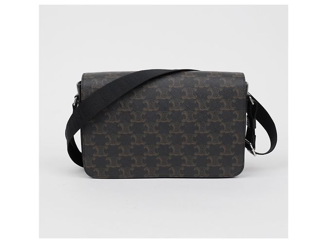 Céline Saco tiracolo messenger com aba - vista 2