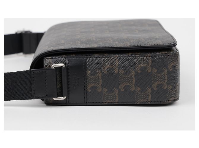 Céline Saco tiracolo messenger com aba - vista 4