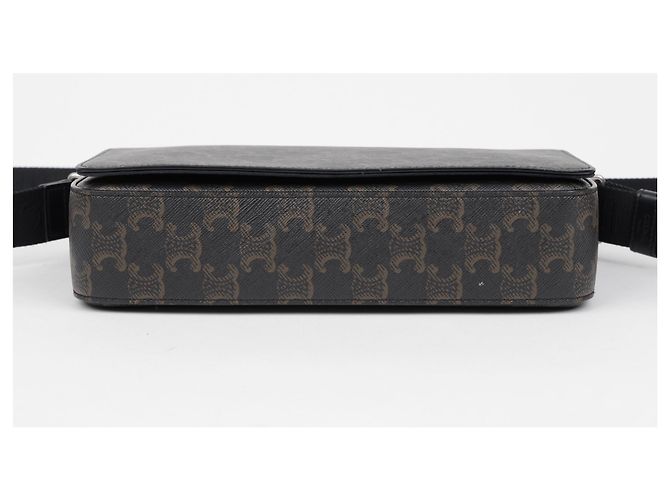Céline Saco tiracolo messenger com aba - vista 5
