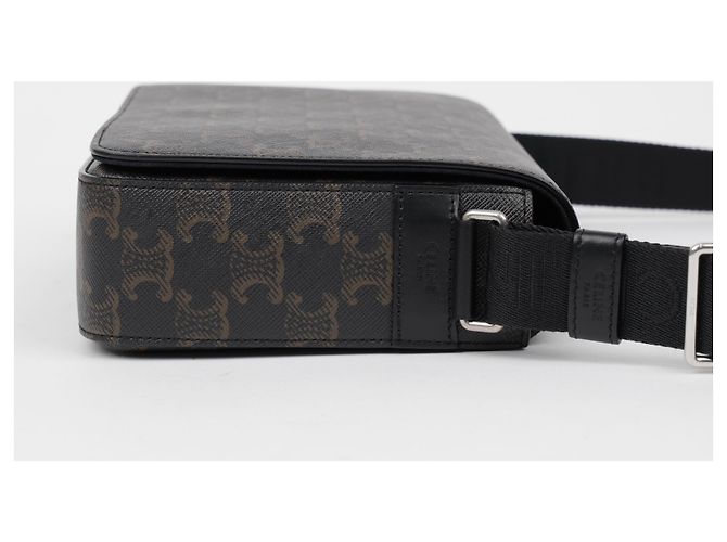 Céline Saco tiracolo messenger com aba - vista 6