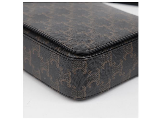 Céline Saco tiracolo messenger com aba - vista 8