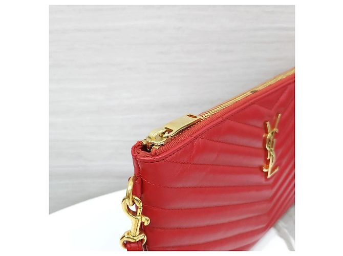 Autre Marque Clutch Cassandra Matelassé Rosso - vista 5