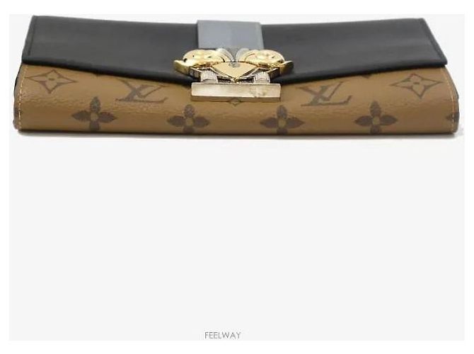 Louis Vuitton Portafoglio lungo in canvas Reverse Monogram - vista 4