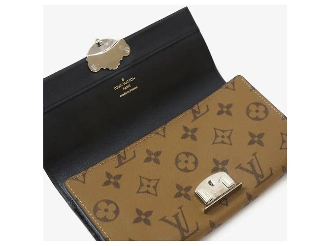 Louis Vuitton Portafoglio lungo in canvas Reverse Monogram - vista 5