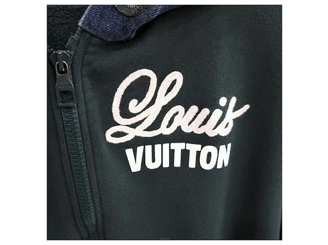 Louis Vuitton Giacca in denim ibrida con cappuccio - vista 4
