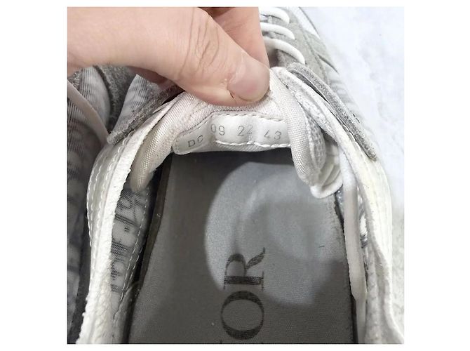 Dior Baskets Runner en daim gris - vue 6