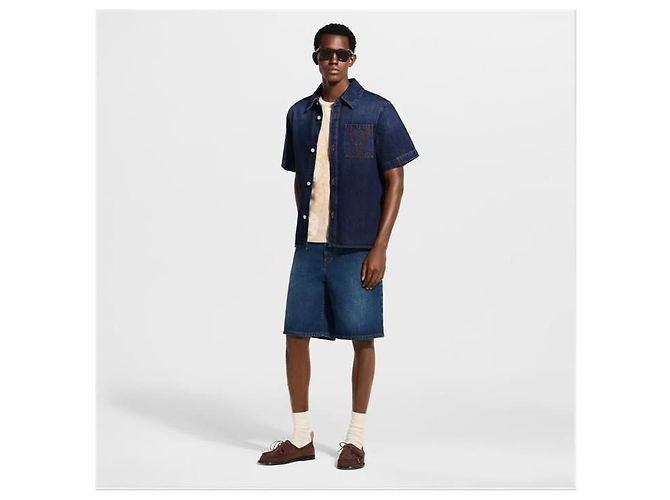 Louis Vuitton Kurzarm-Jeanshemd - Ansicht 6